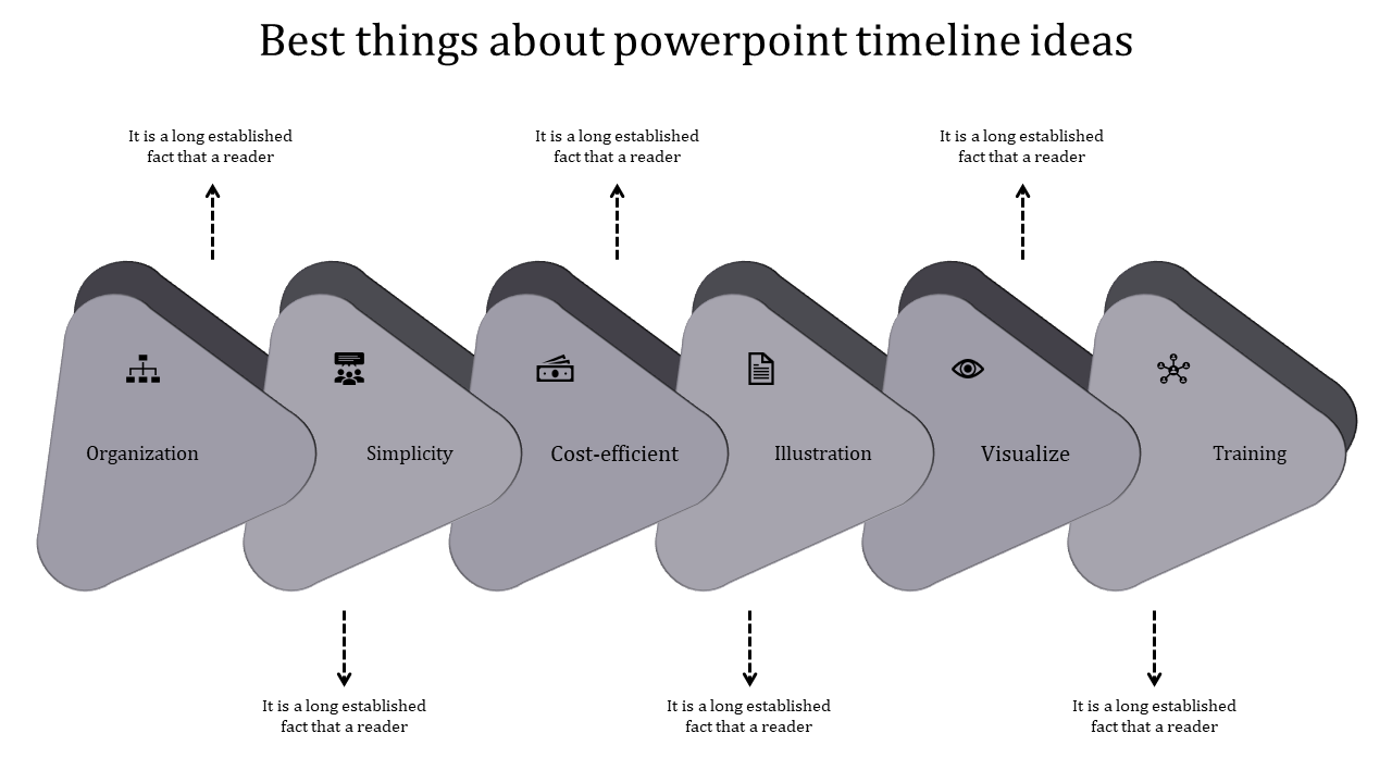 Impressive PowerPoint Timeline Ideas Slide Template